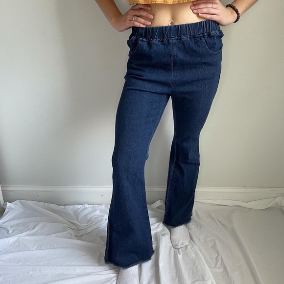 ❌sold-NWT Umgee Flare Bell Bottom Jeans size L - Picture 6 of 6
